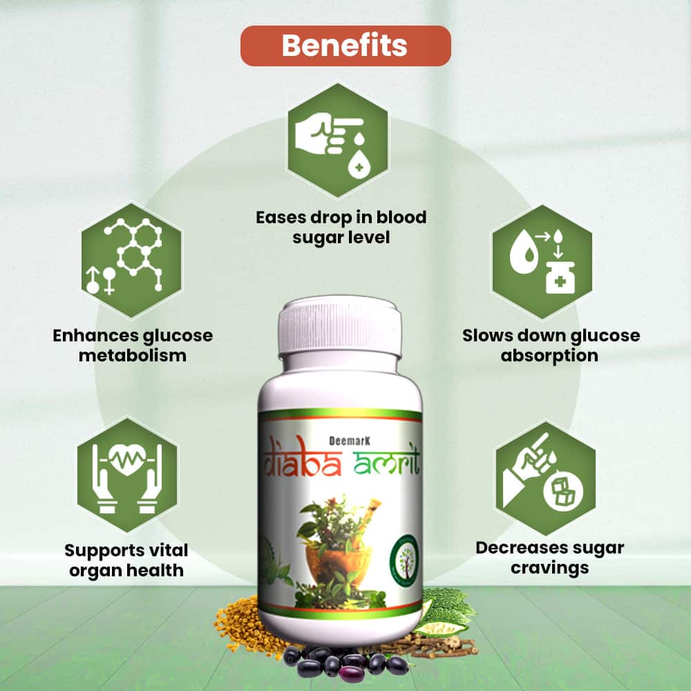 Diaba Amrit - Ayurvedic Capsules for Diabetes Management & Sugar Control