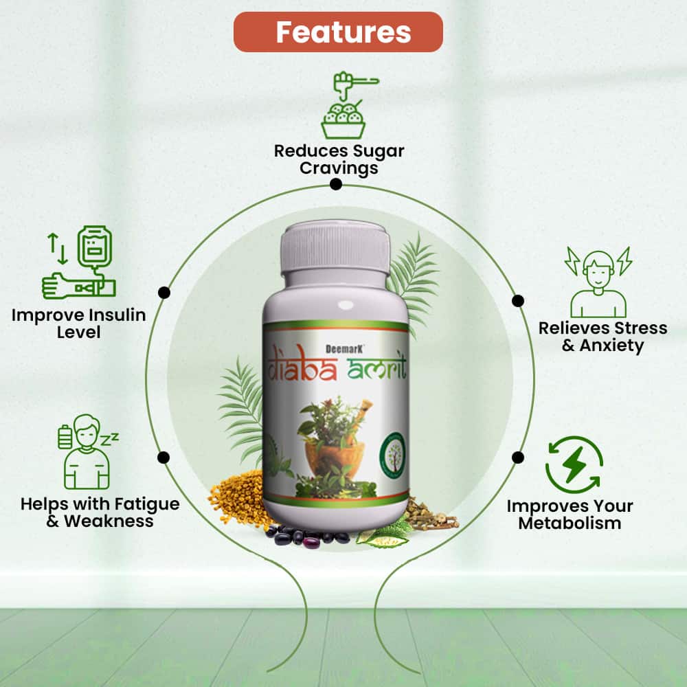 Diaba Amrit - Ayurvedic Capsules for Diabetes Management & Sugar Control