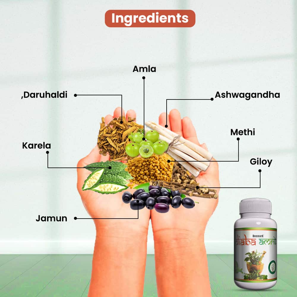 Diaba Amrit - Ayurvedic Capsules for Diabetes Management & Sugar Control