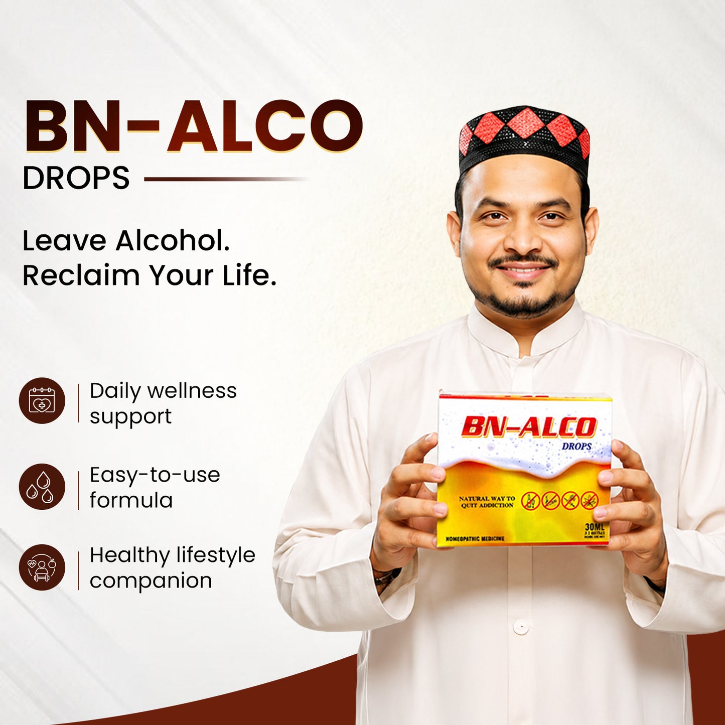 BN-ALCO Drops (नशा मुक्ति दवा) - Homeopathic Medicine to Quit Alcohol, Smoking, & Tobacco