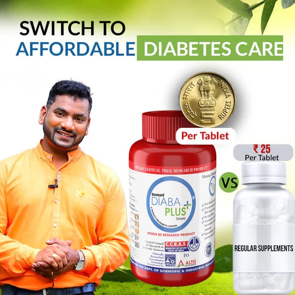 Diaba Plus Ayurvedic Tablets for Sugar Control