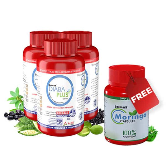 Diaba Plus with Moringa Capsules- Ayurvedic Solution to Manage your Diabetes