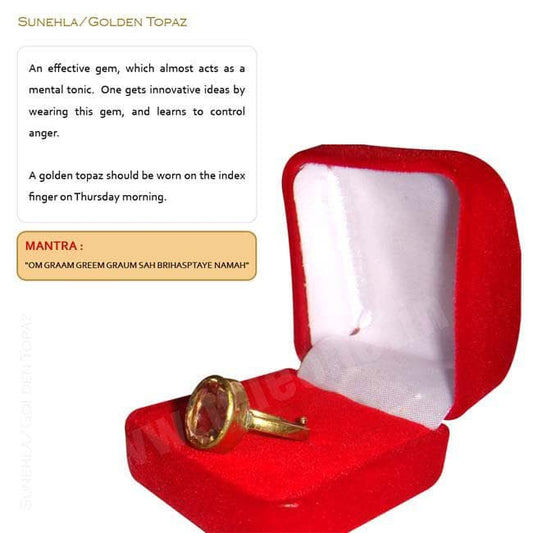 Golden Topaz (Sunehla) Ring