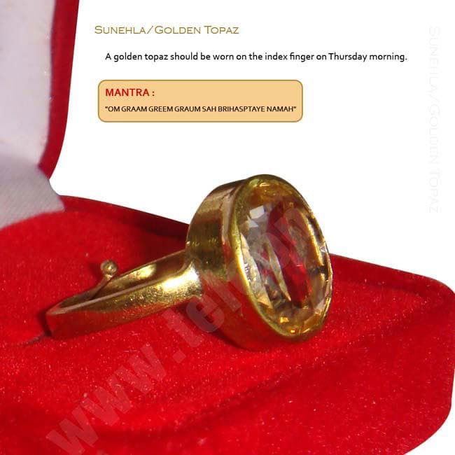 Golden Topaz (Sunehla) Ring