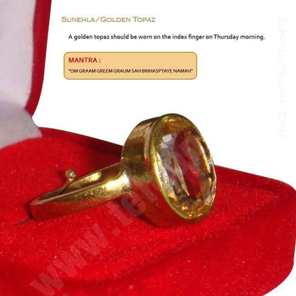 Golden Topaz (Sunehla) Ring