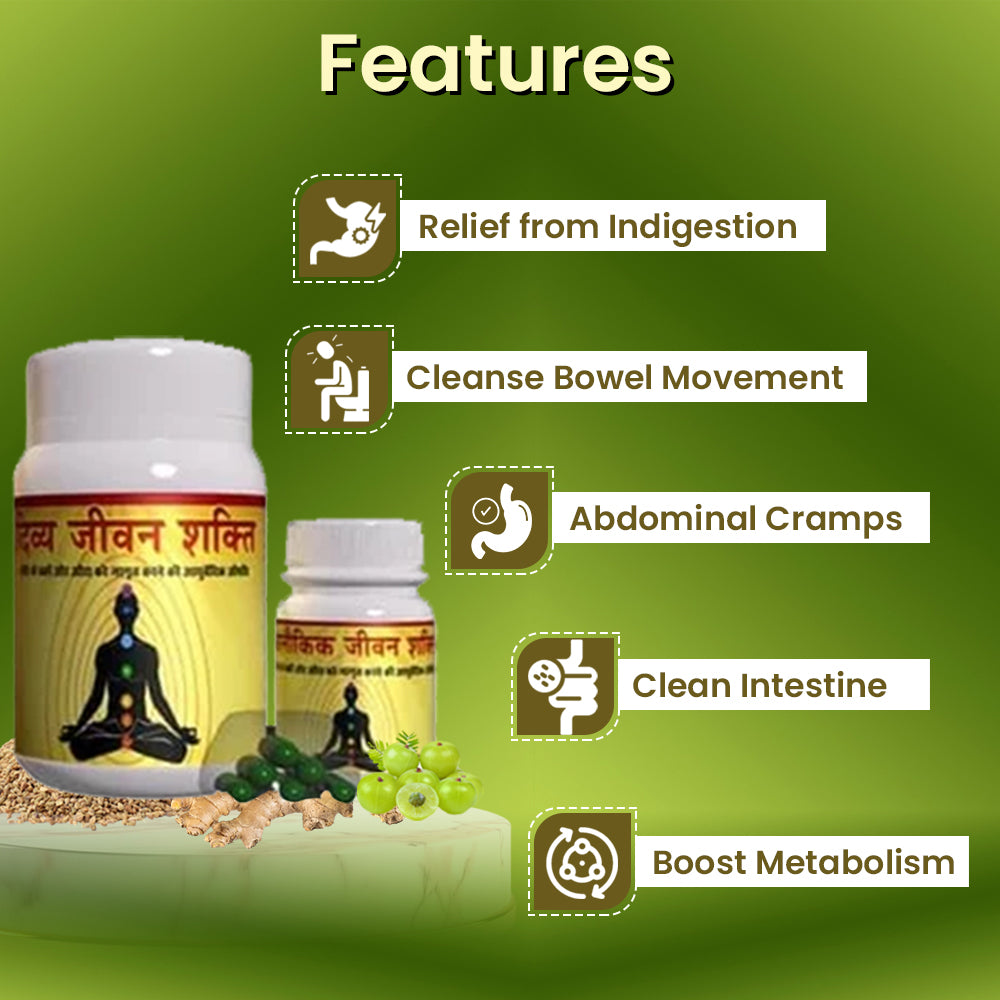 Divya Jeevan Kit - Ayurvedic Medicine for Digestion Problems and to Improve Overall Health