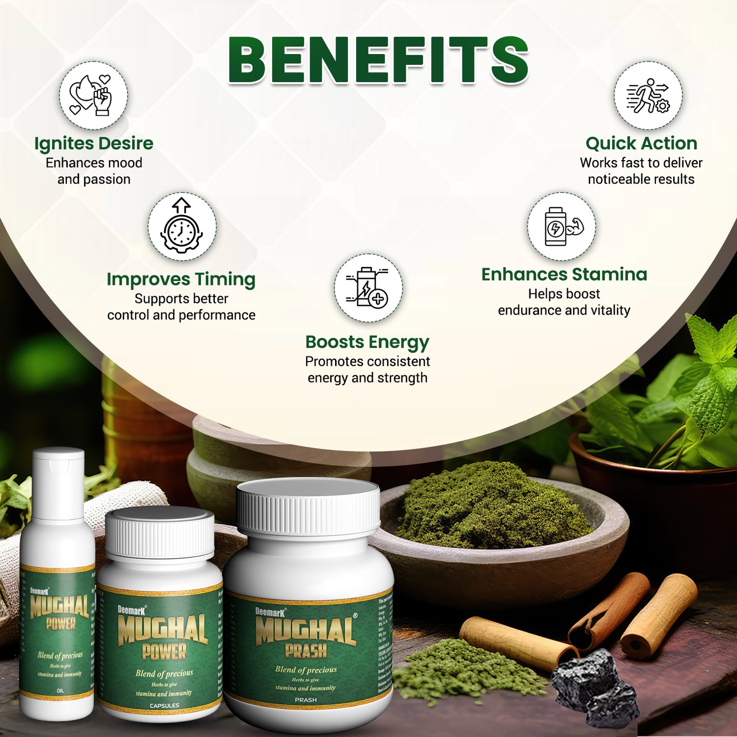 Mughal Prash, Oil and Capsules